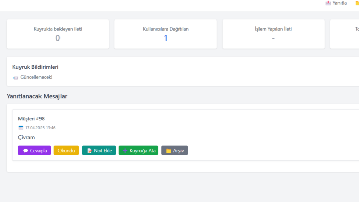whatsapp hesabınızla çağrı merkezi kurabilirim