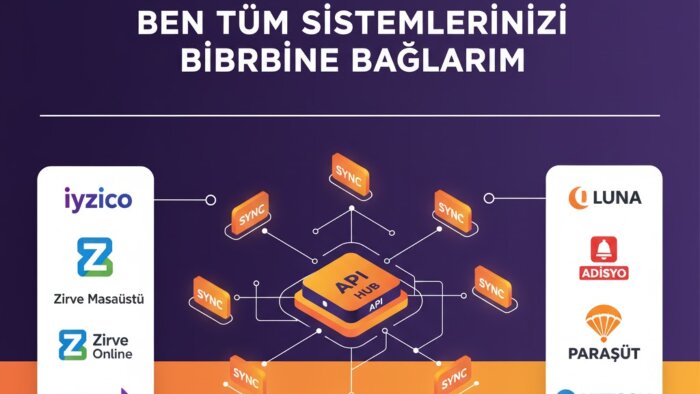 tüm yazılımlarınızı entegre ederek birbiriyle konuştururum