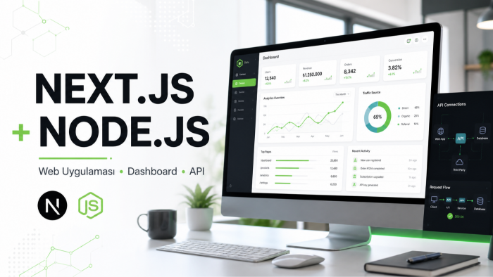 Next.js ve Node.js web uygulaması geliştirebilirim