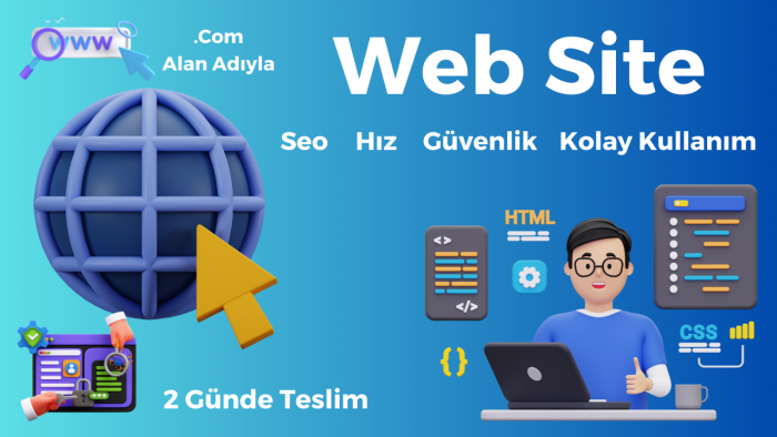 sizin için web site tasarlayabilirim