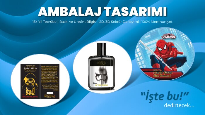 markanıza uygun, talebinize göre ambalaj / etiket tasarlarım