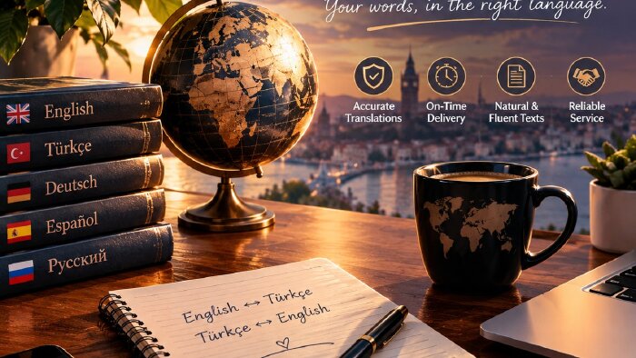 İngilizce-Türkçe profesyonel çeviriler tasarlarım