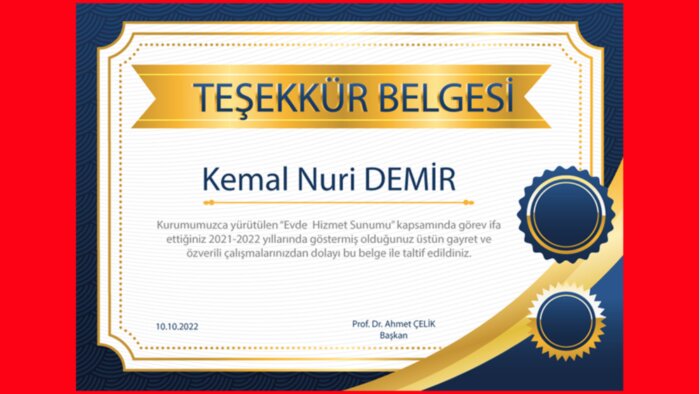 sertifika, teşekkür, katılım belgelerini tasarlarım