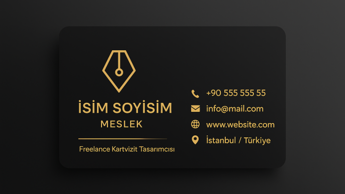 ilgi çekici kartivizitler oluşturuyorum