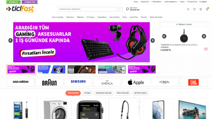 size  e-ticaret v2 temasını anahtar teslim kurarım