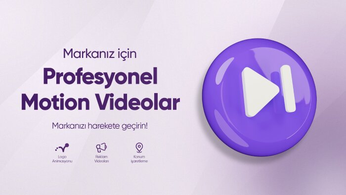 sizin için profesyonel motion videolar yapabilirim