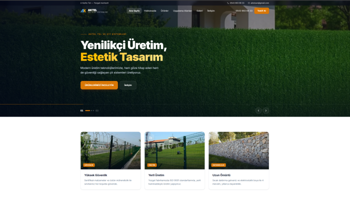 profesyonel kurumsal web sitesi ve admin panel yaparım