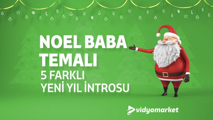 noel baba temalı seslendirmeli yeni yıl videosu hazırlarım