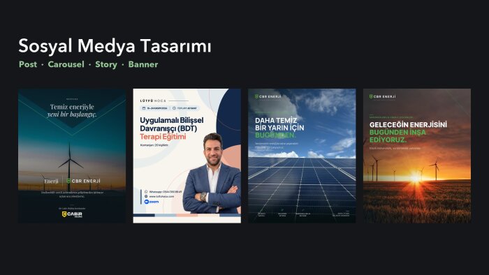 markanız için sosyal medya post ve carousel tasarlarım