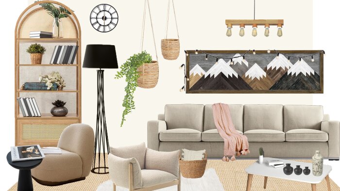 hayalinizdeki mekanlar için moodboard tasarlayabilirim