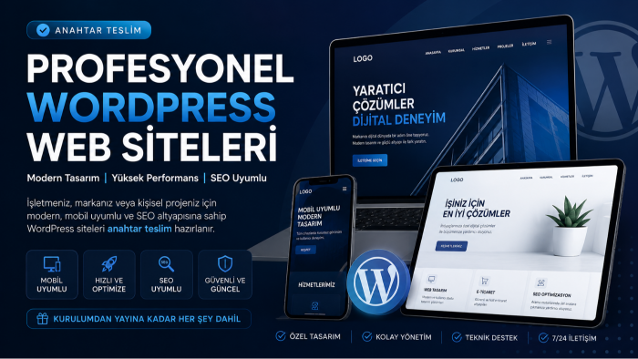 anahtar teslim wordpress siteleri hazırlıyorum