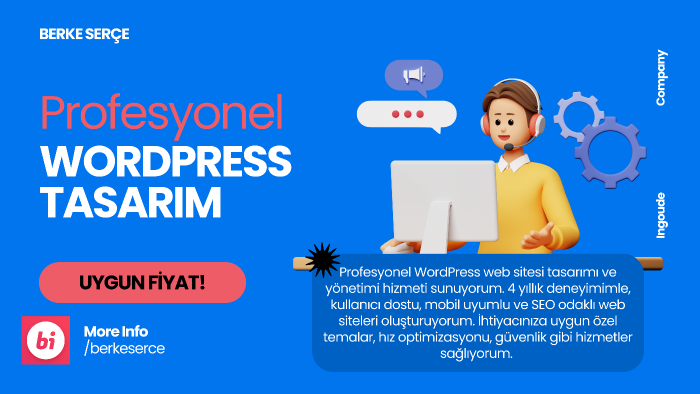 profesyonel ve anahtar teslim wordpress sitesi yaparım