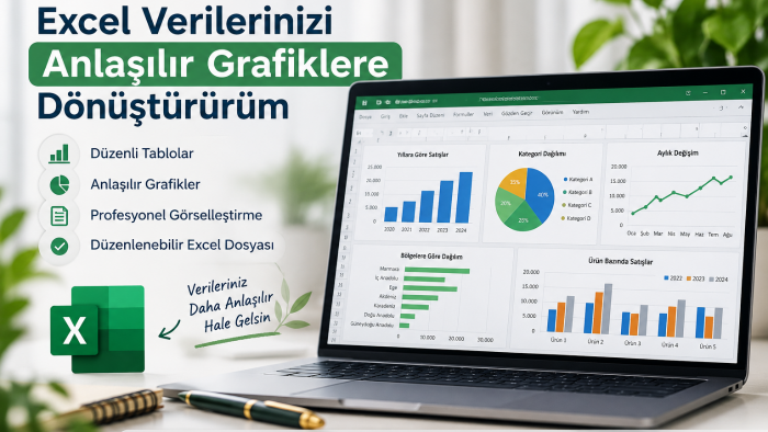 Excel verilerinizi anlaşılır grafiklere dönüştürürüm