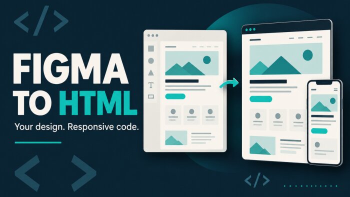 Figma tasarımınızı mobil uyumlu HTML sayfasına dönüştürürüm