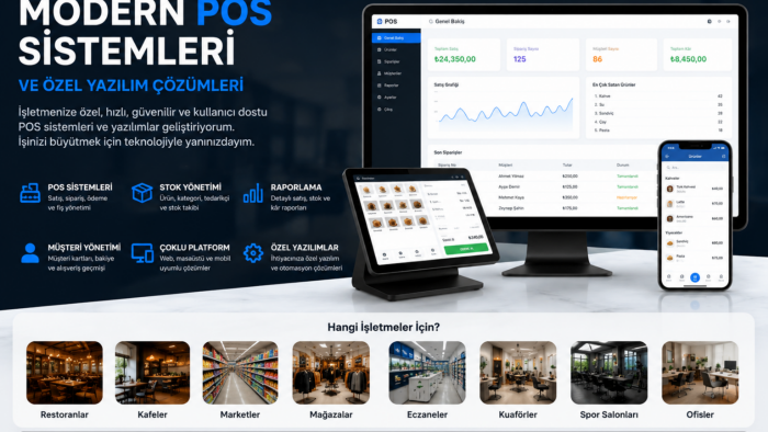 işletmenize özel web, mobil ve POS uygulamaları yapıyorum
