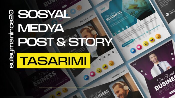 dikkat çekici sosyal medya gönderileri tasarlarım
