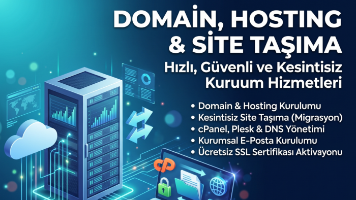 profesyonel domain, hosting kurulumu ve site taşırım