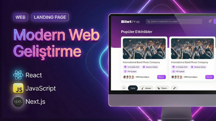 modern ve özel web siteleri geliştiririm