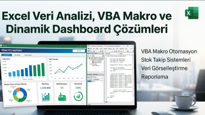 karmaşık Excel sorunlarınıza profesyonel çözümler sunarım