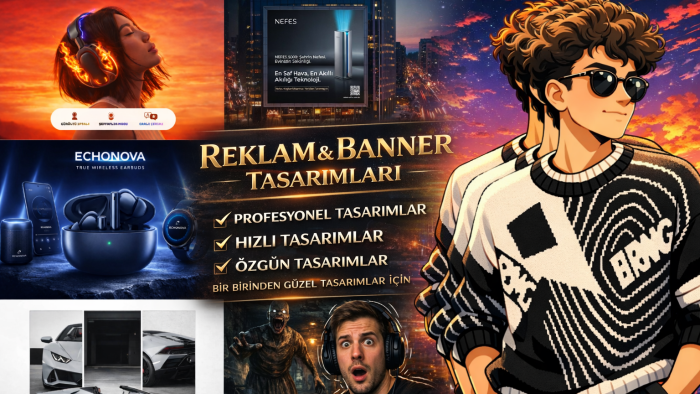 markanızı öne çıkaran etkileyici banner tasarımları yaparım