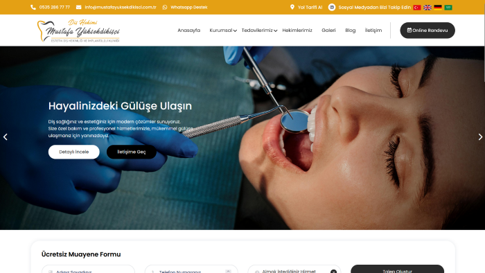 isteğinize özel web siteleri yaparım