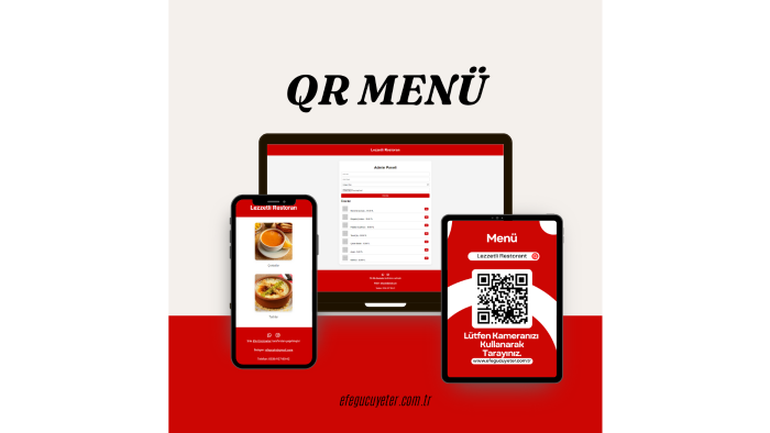 sizin  için QR restoran menüsü yapabilirim