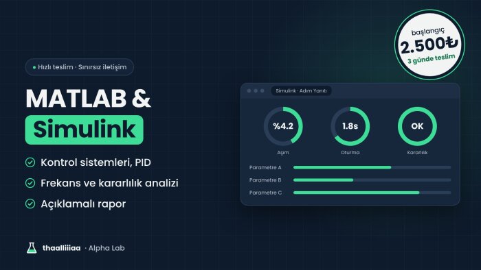 MATLAB ve Simulink ile mühendislik sistemlerini modellerim