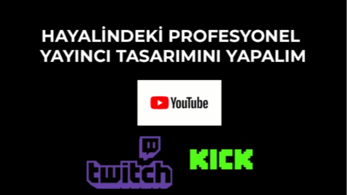 profesyonel yayıncı tasarım paketi yaparım