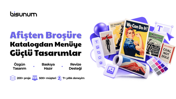 profesyonel afiş ve broşür tasarlıyorum
