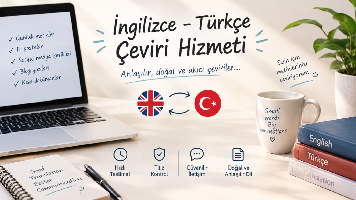 İngilizce=Türkçe çevirilerinizde size yardımcı olabilirim