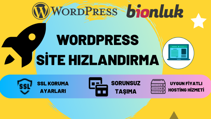 wordpress sitenizin hızını arttırır gerekli ayarları yaparım