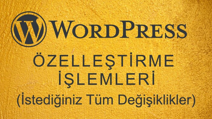 wordpress sitelerinde özelleştirme yapabilirim