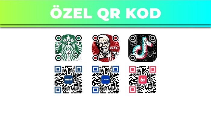 logolu ve renkli QR kodları tasarlayabilirim