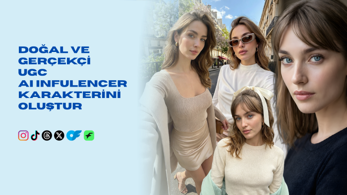 yapay zeka destekli influencer modelleri oluşturuyorum