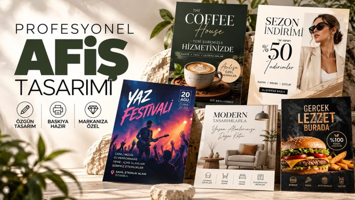 profesyonel afiş ve poster tasarımı yaparım