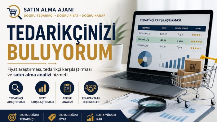 size uygun tedarikçileri bulur ve fiyatları karşılaştırırım