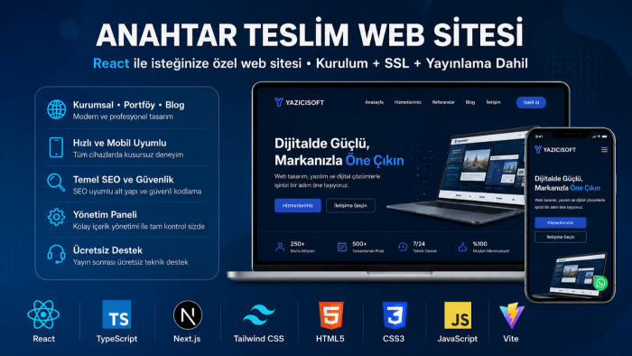 size özel modern ve profesyonel web sitesi kodlayabilirim