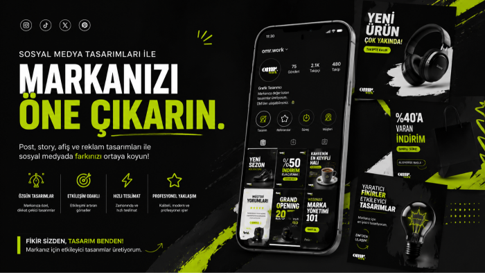 profesyonel sosyal medya post ve story tasarımı yapabilirim