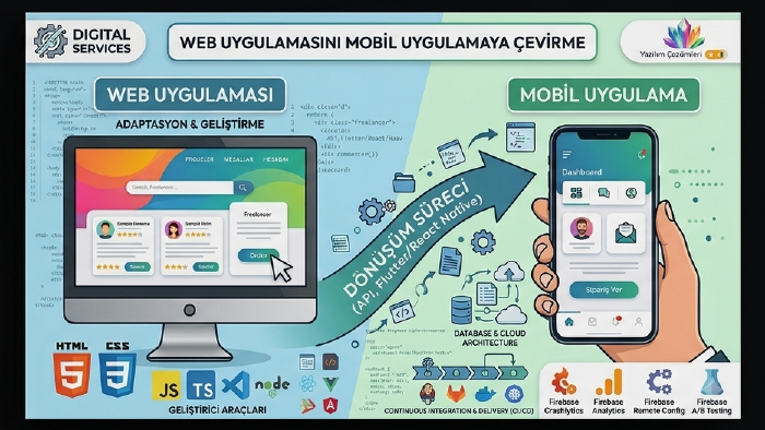 web sitenizi mobil uygulamaya dönüştürürüm