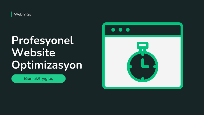 sitenize profesyonel hız optimizasyonu hizmeti veririm