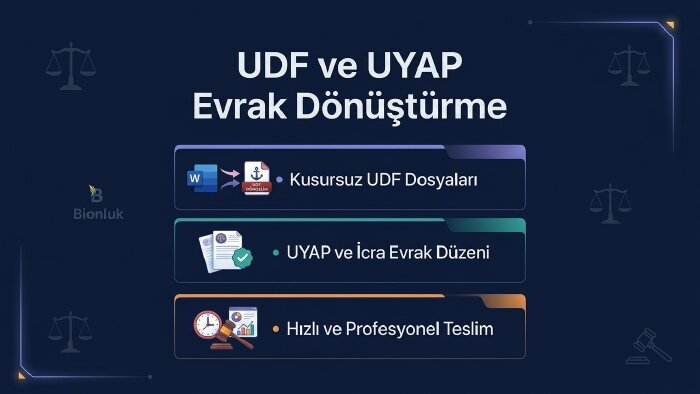 UYAP & UDF doküman dönüştürürüm