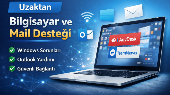  bilgisayar ve mail sorunlarını çözerim