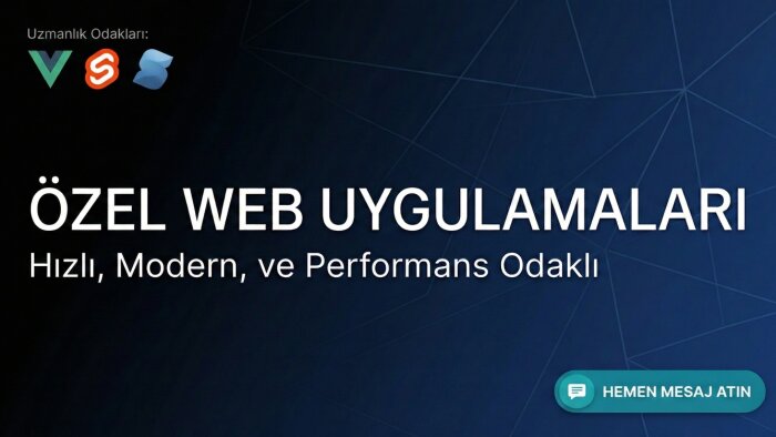 ihtiyaçlarınıza özel web uygulamaları yazarım
