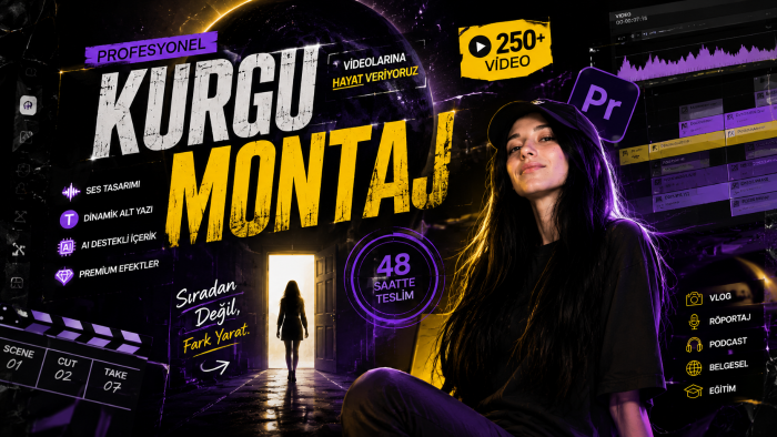 videolarınız için profesyonel kurgu ve montaj yapabilirim