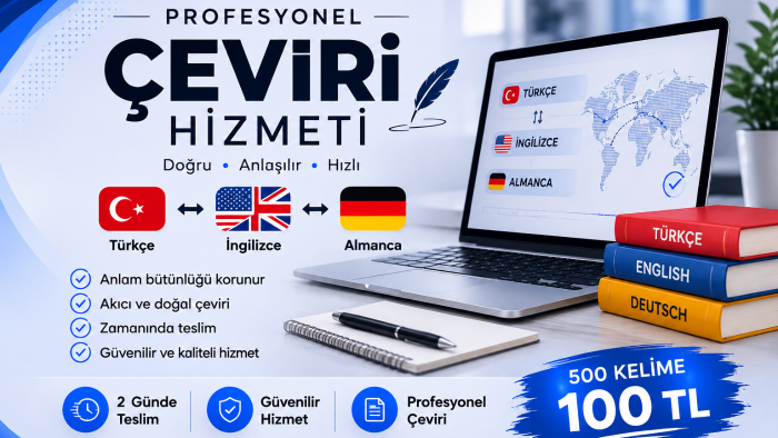 Türkçe - İngilizce - Almanca çeviri yapıyorum