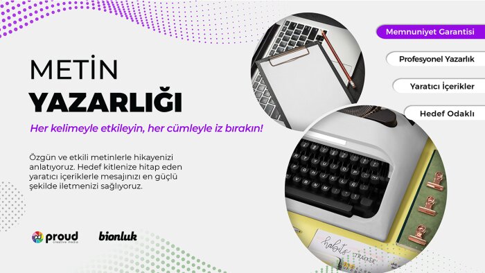 özgün ve akıcı metinlerle içeriklerinizi zenginleştiririm