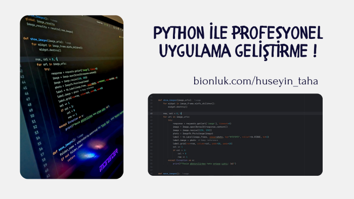 python ile i̇stediğiniz projeyi profesyonel şekilde yaparım