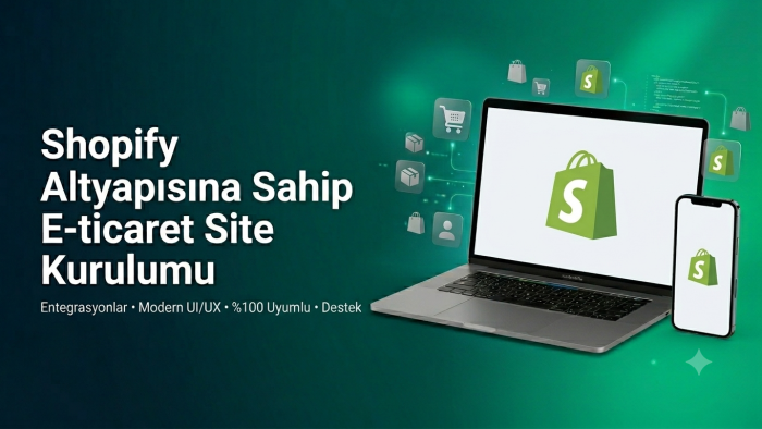 shopify alt yapısına sahip e-ticaret sitesi kurarım