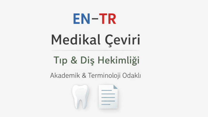 tıp terminolojisine uygun çeviri yaparım