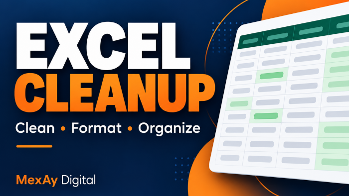 Excel dosyanızı temizler ve düzenli hale getiririm